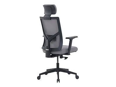 Alt View 6. La-Z-Boy - La-Z-Boy Joel Ergonomic Mesh Swivel Executive Chair, Gray (51448) - Gray.