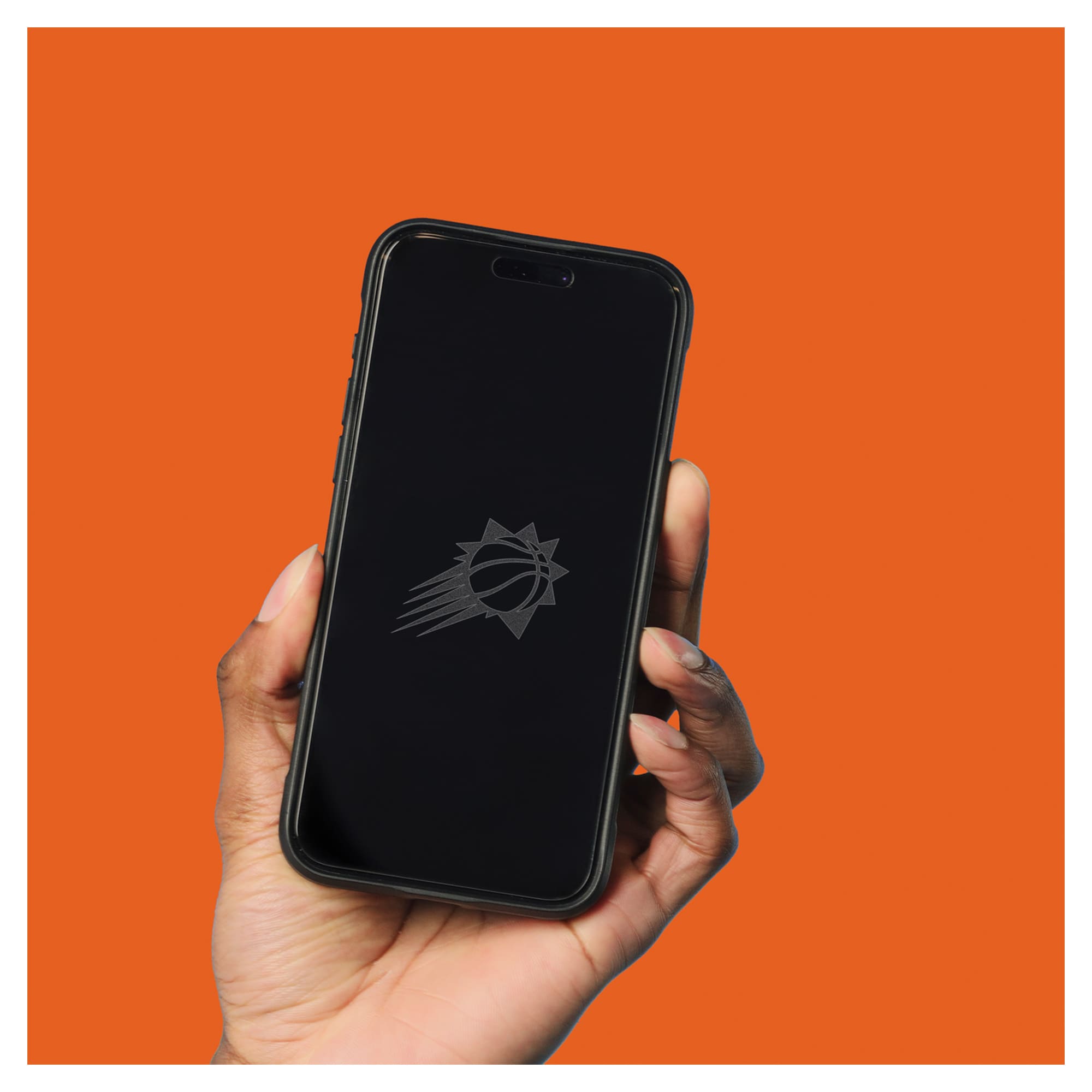 Alt View 3. Screen Skinz - Phoenix Suns iPhone Privacy Screen Protector - 13 Pro Max/14 Plus - Multicolor.