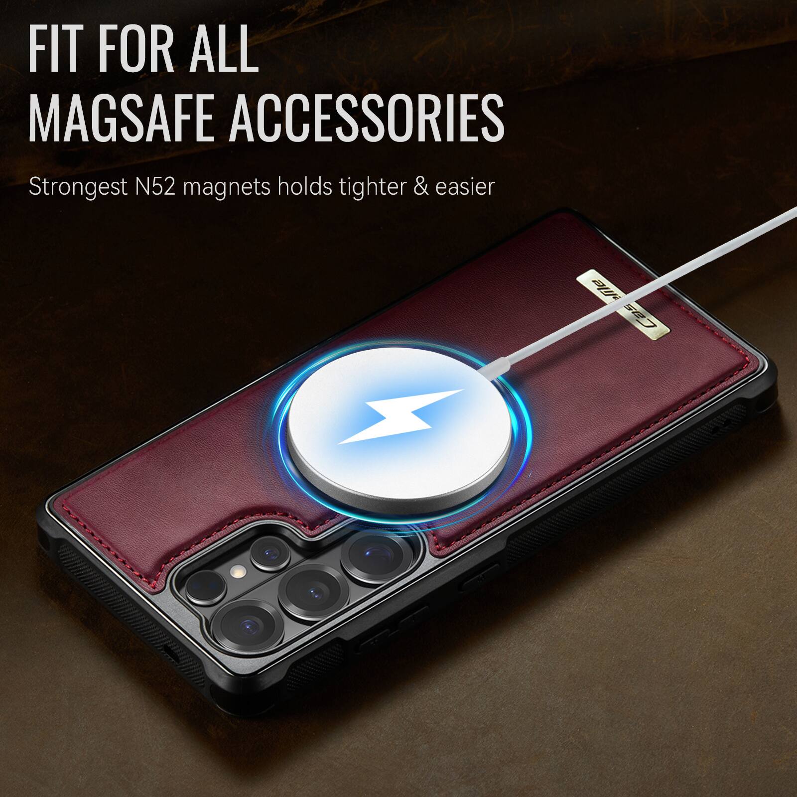 FIT FOR ALL MAGSAFE ACCESSORIES  
Strongest N52 magnets holds tighter & easier