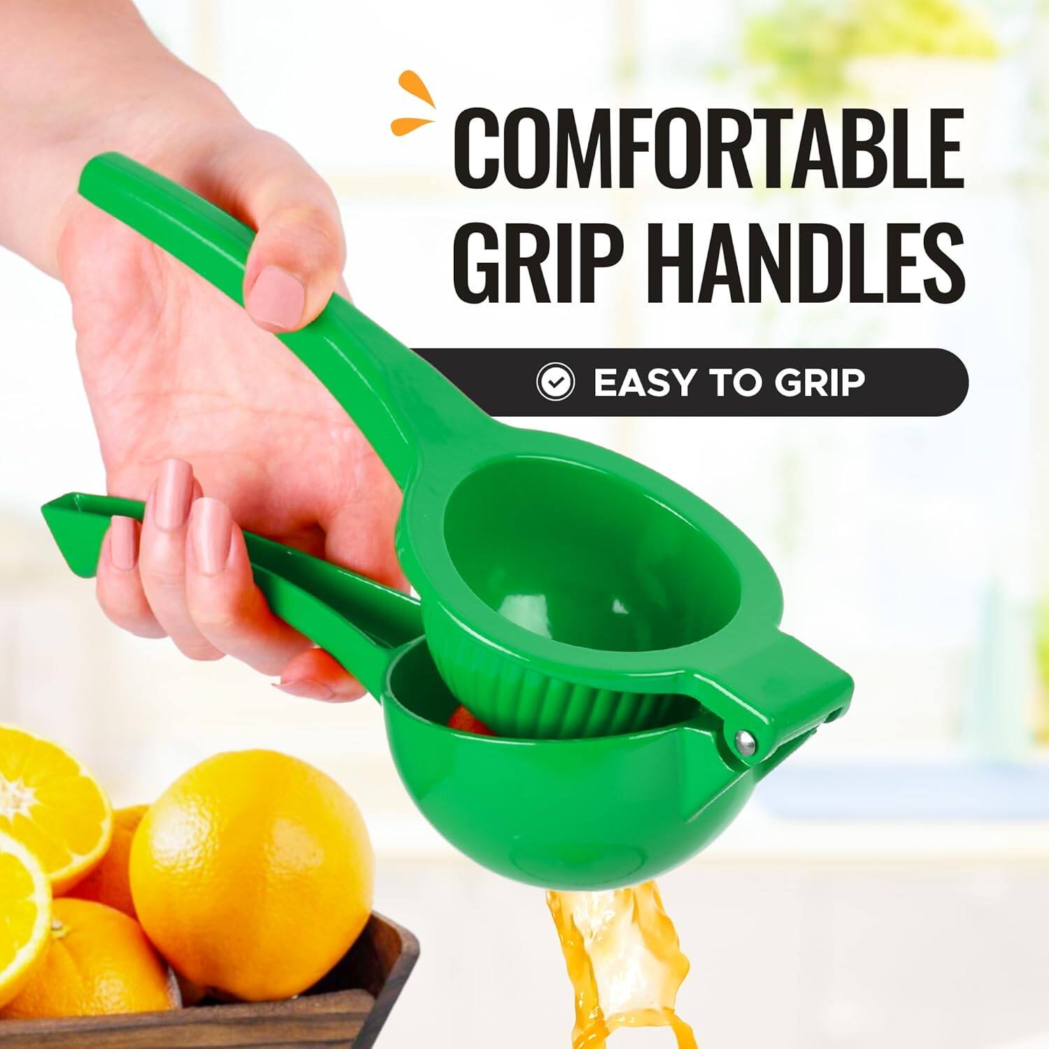 COMFORTABLE GRIP HANDLES
EASY TO GRIP