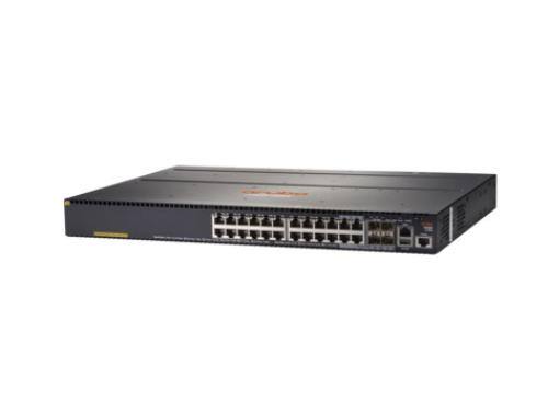 Front. HPE Aruba - 2930M 24G POE+ with 1 - Slot Switch - Black.