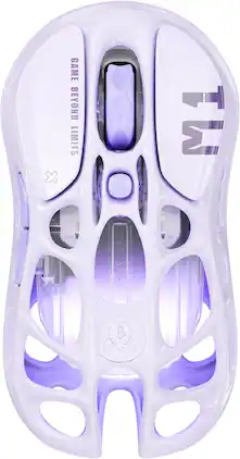GravaStar - Mercury M1 Pro Special Edition Wireless Gaming Mouse with 26000 DPI and Magnesium Alloy Frame - Wired - Lavender Purple