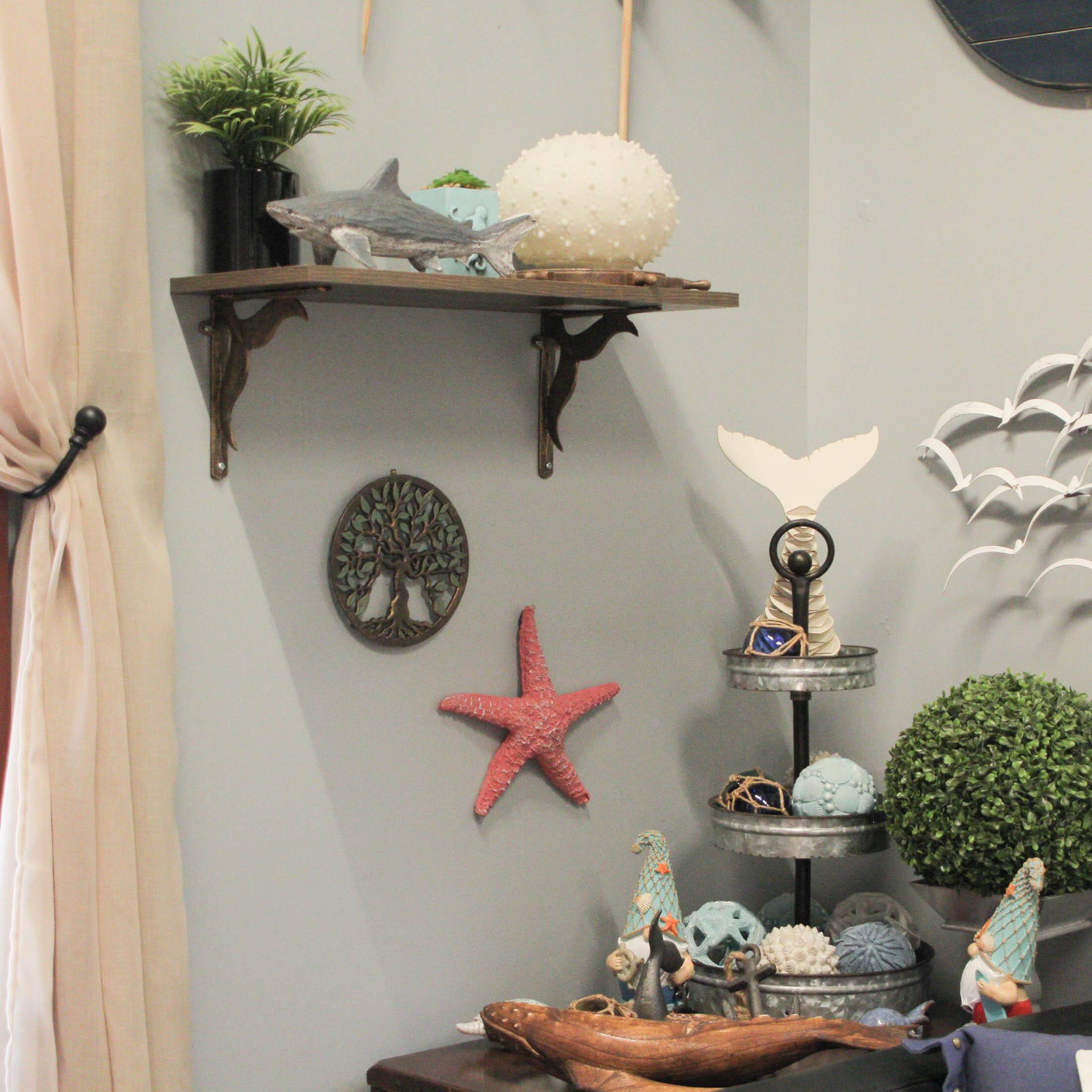 Alt View 4. Zeckos - Cast Iron Tree of Life Trivet – Gold Finish, 7.75", Heat-Resistant, Wall Art - Multicolored.