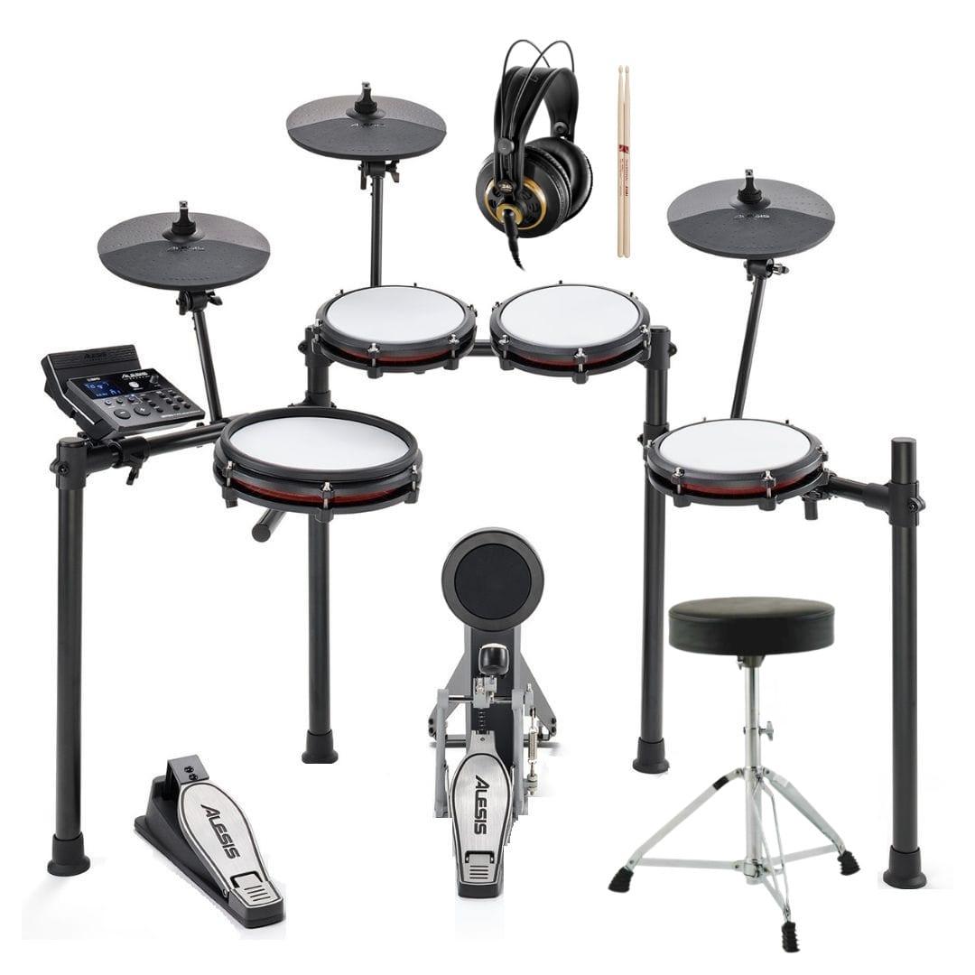 Alesis - Nitro Max Kit Electronic Drum Set with Quiet Mesh Pads Bundle price history on PriceWatchPro