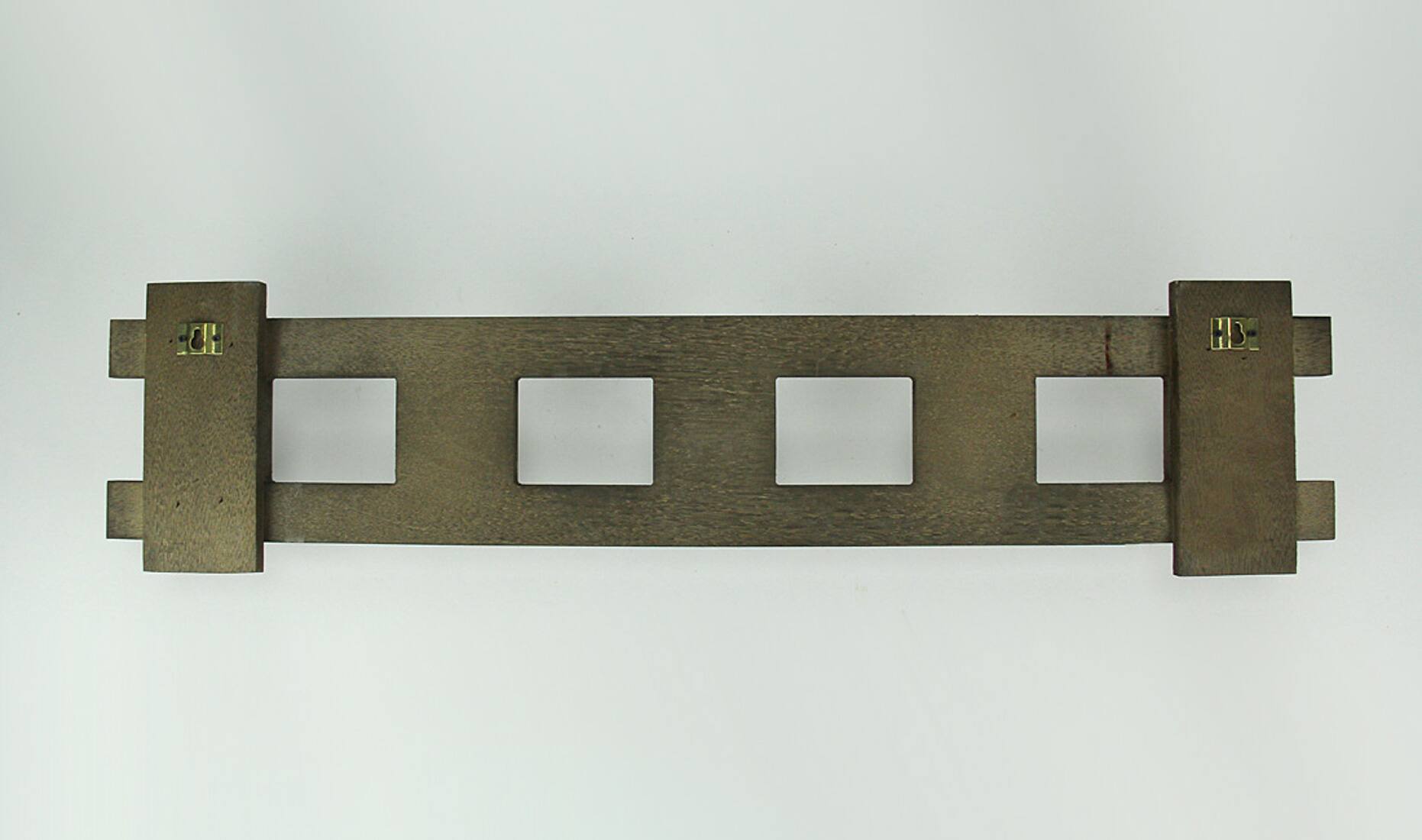 Alt View 2. Premier Home Imports - Rustic Contemporary Cutout Wood Hat Hook Wood Wall Hanging - Grey.