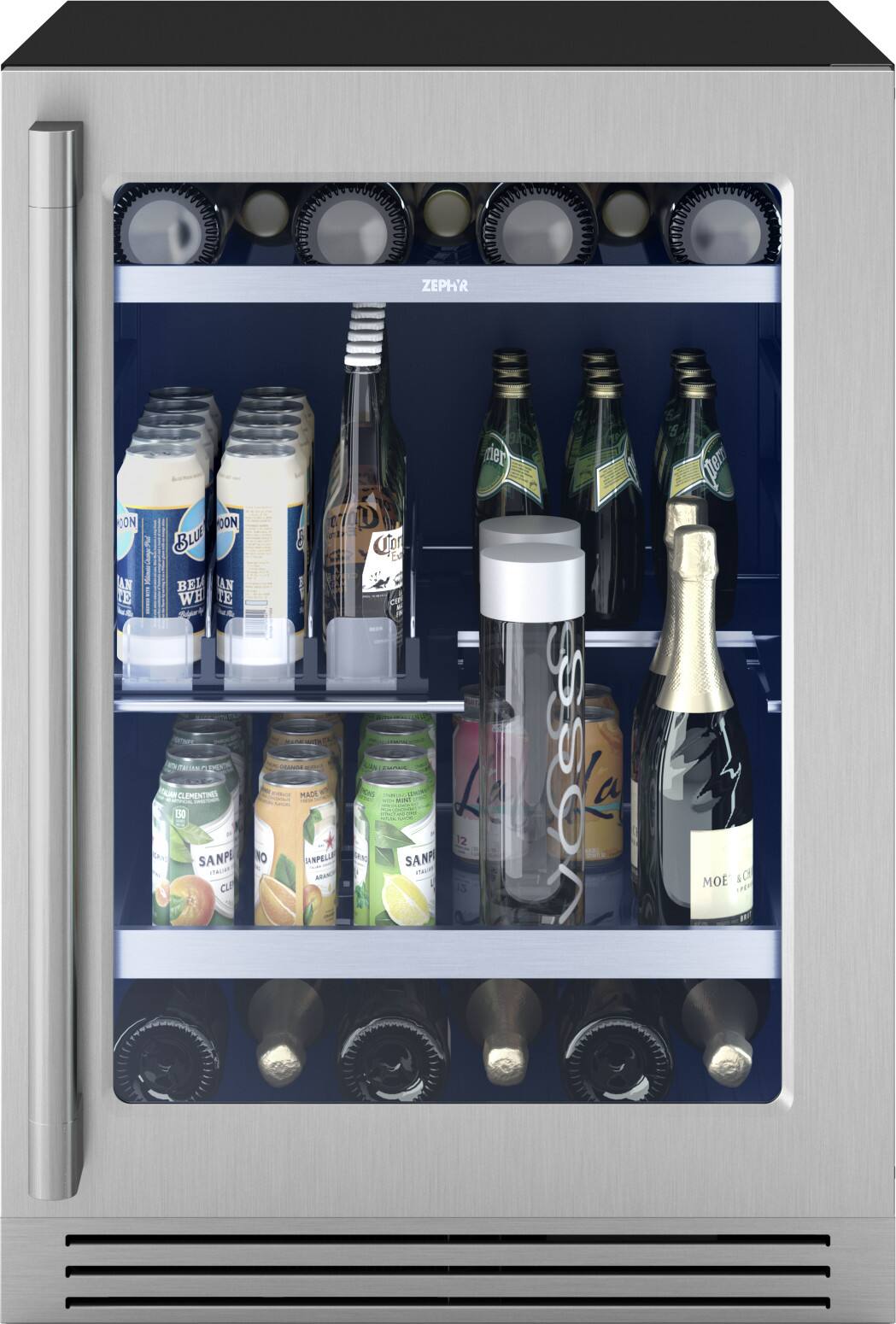 Zephyr Presrv Pro 24 in. 7 Bottle and 88 Can Single Zone