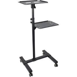 StarTech.com - Mobile Projector and Laptop Stand/Cart, Heavy Duty Portable Projector Stand/Presentation Cart, Height Adjustable - Black