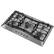 Alt View 6. Empava - 36 in. 5 Burners Recessed Gas Cooktop - Stainless Steel.