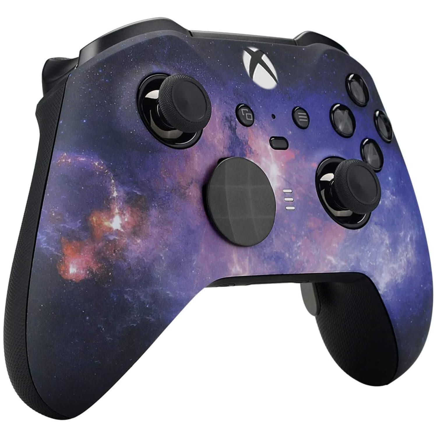 Left. Custom Controllerzz - Custom Elite Series 2 Wireless Controller for Xbox Series X, Xbox Series S, Xbox One - Galaxy.