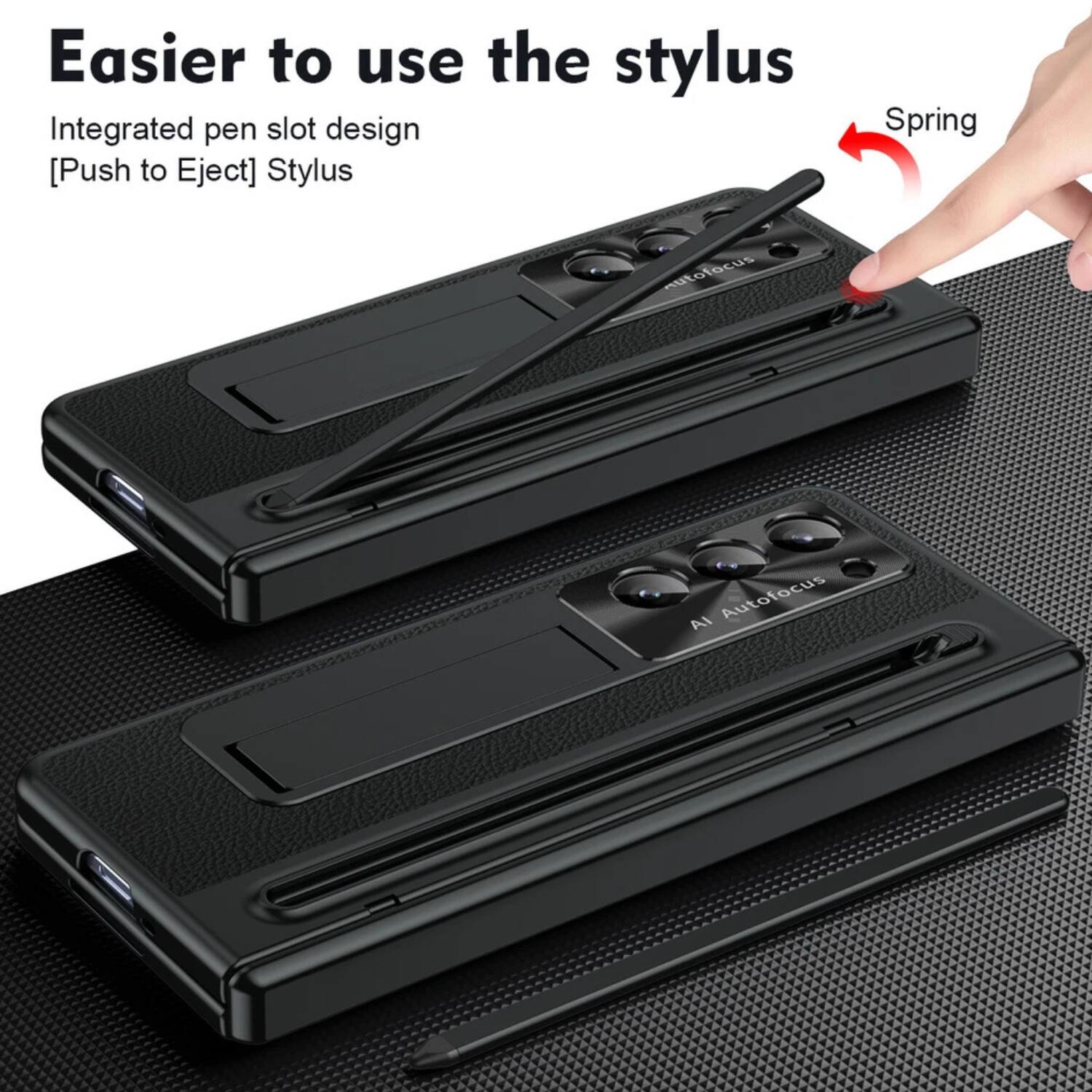Easier to use the stylus

Integrated pen slot design
[Push to Eject] Stylus

AI Autofocus

Spring