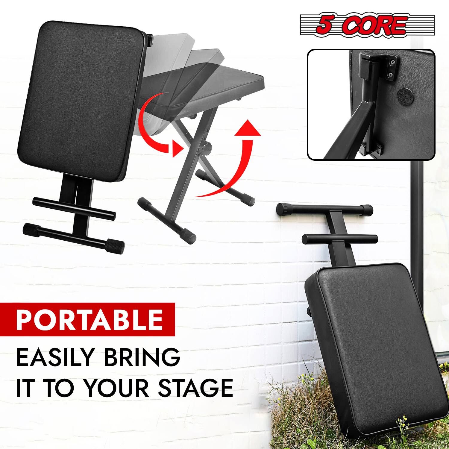 5 CORE  
PORTABLE  
EASILY BRING IT TO YOUR STAGE
