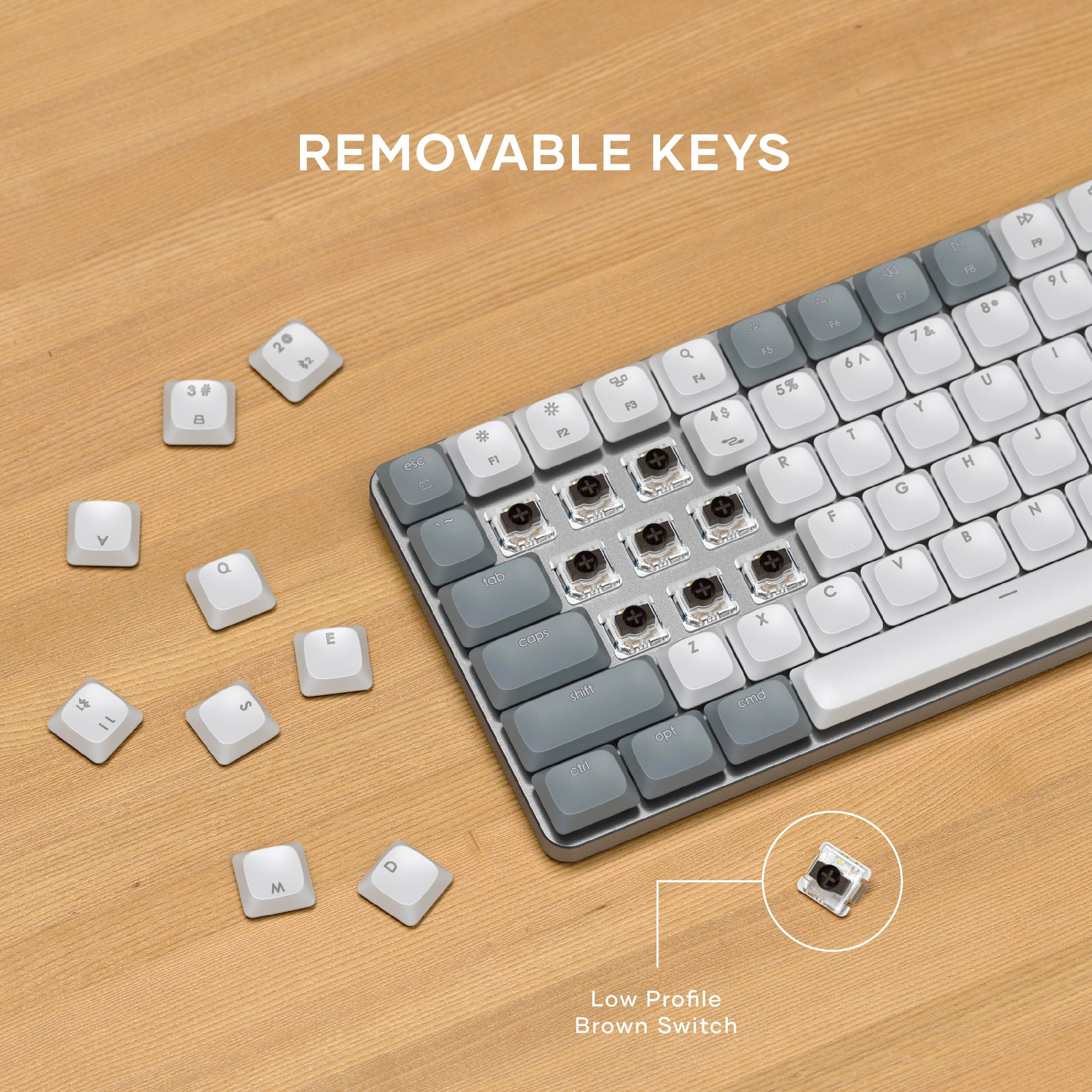 Satechi SM1 75% Mechanical Keyboard, Backlit Bluetooth/2.4GHz/USB