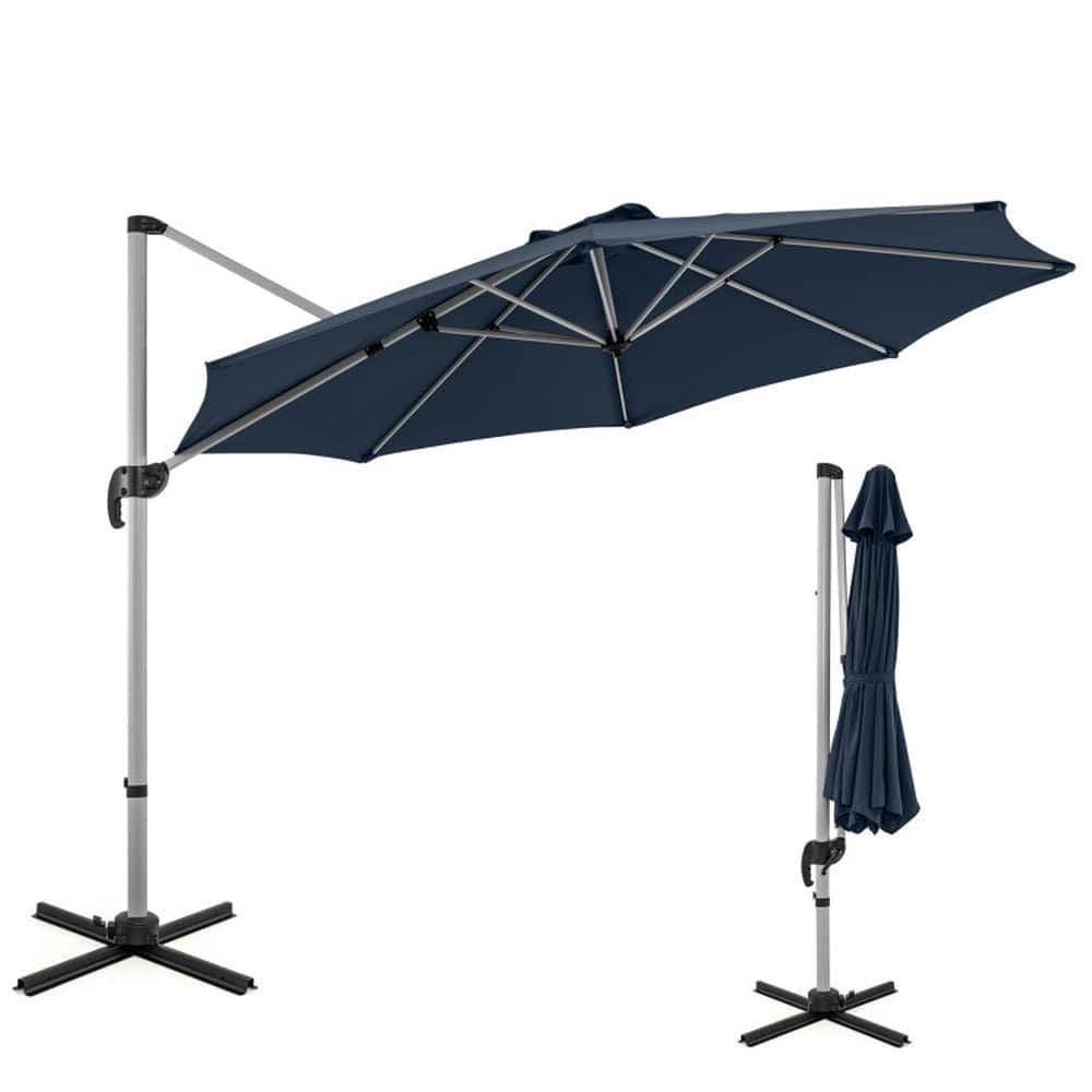 Kadyn - Large Sun Umbrella, UV Protection Pool Umbrella, 11 FT Outdoor Patio Umbrella with 360° Rotation