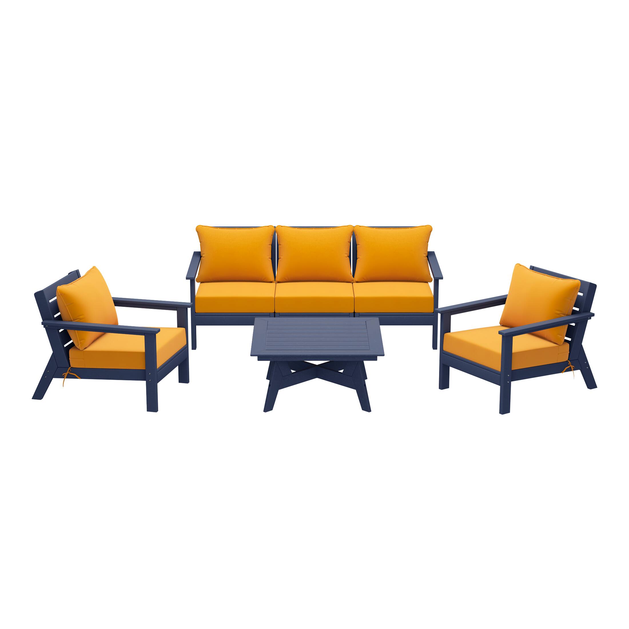 Navy Blue/Yellow
