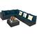 Alt View 2. Costway - 7PCS Patio Rattan Sofa Set Sectional Conversation Furniture Set Garden Outdoor - Peacock Blue.