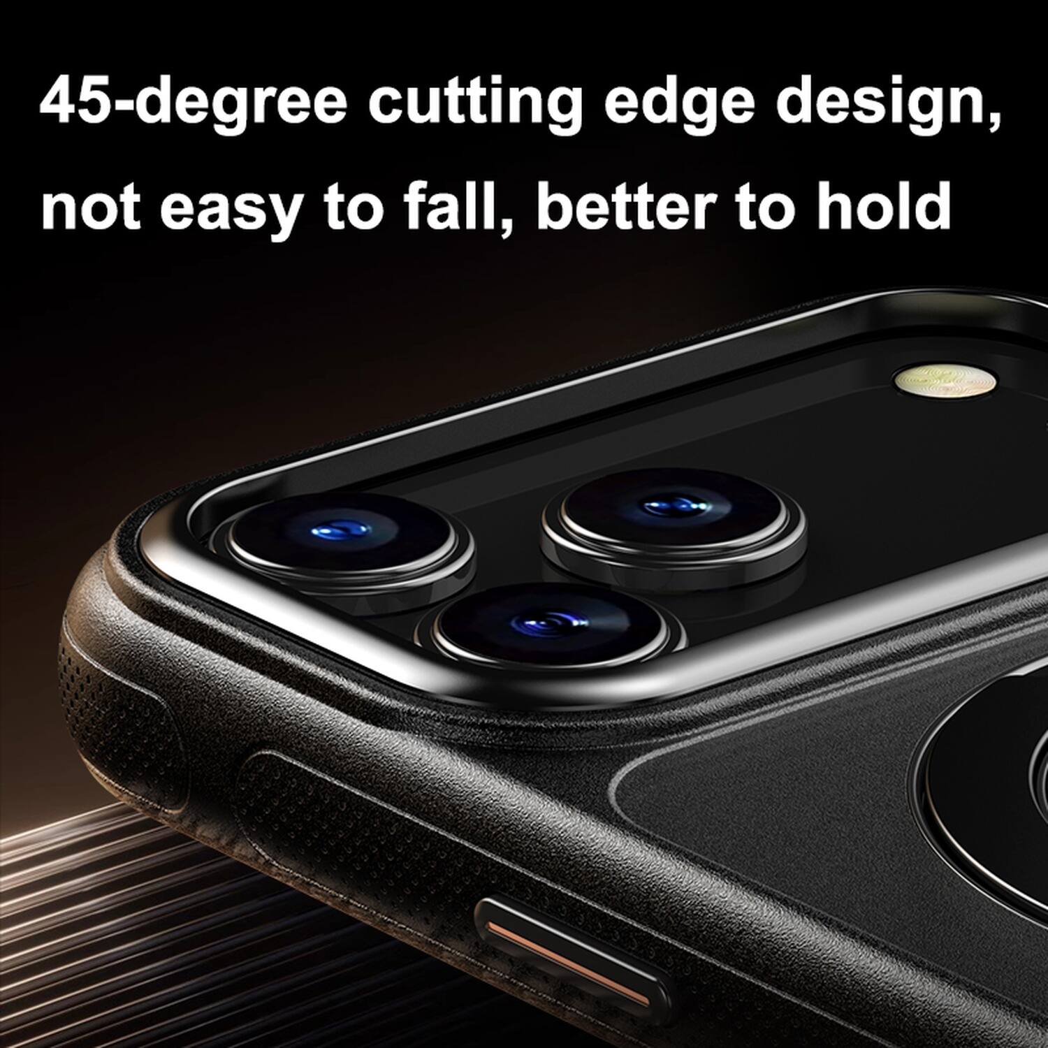 45-degree cutting edge design, not easy to fall, better to hold