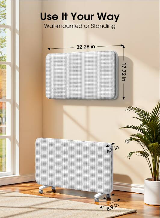 Use It Your Way Wall-mounted or Standing

32.28 in
17.72 in
4.5 in
8.9 in