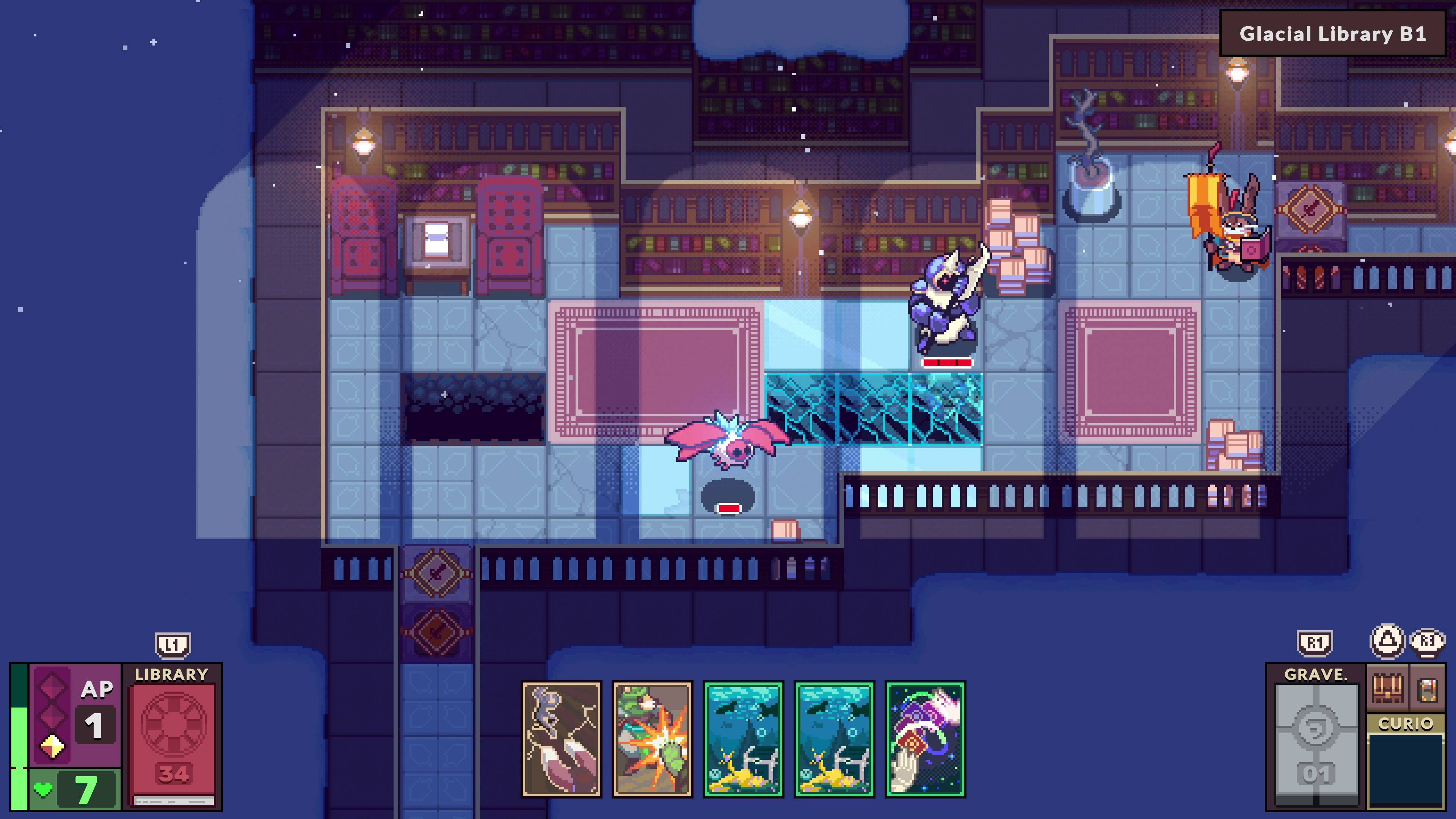 Glacial Library B1 L1 R1 4 R3 LIBRARY AP 1 GRAVE. CURIO 7 34 01