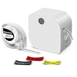 Stock Preferred - Portable Bluetooth Thermal Label Maker Printer - White