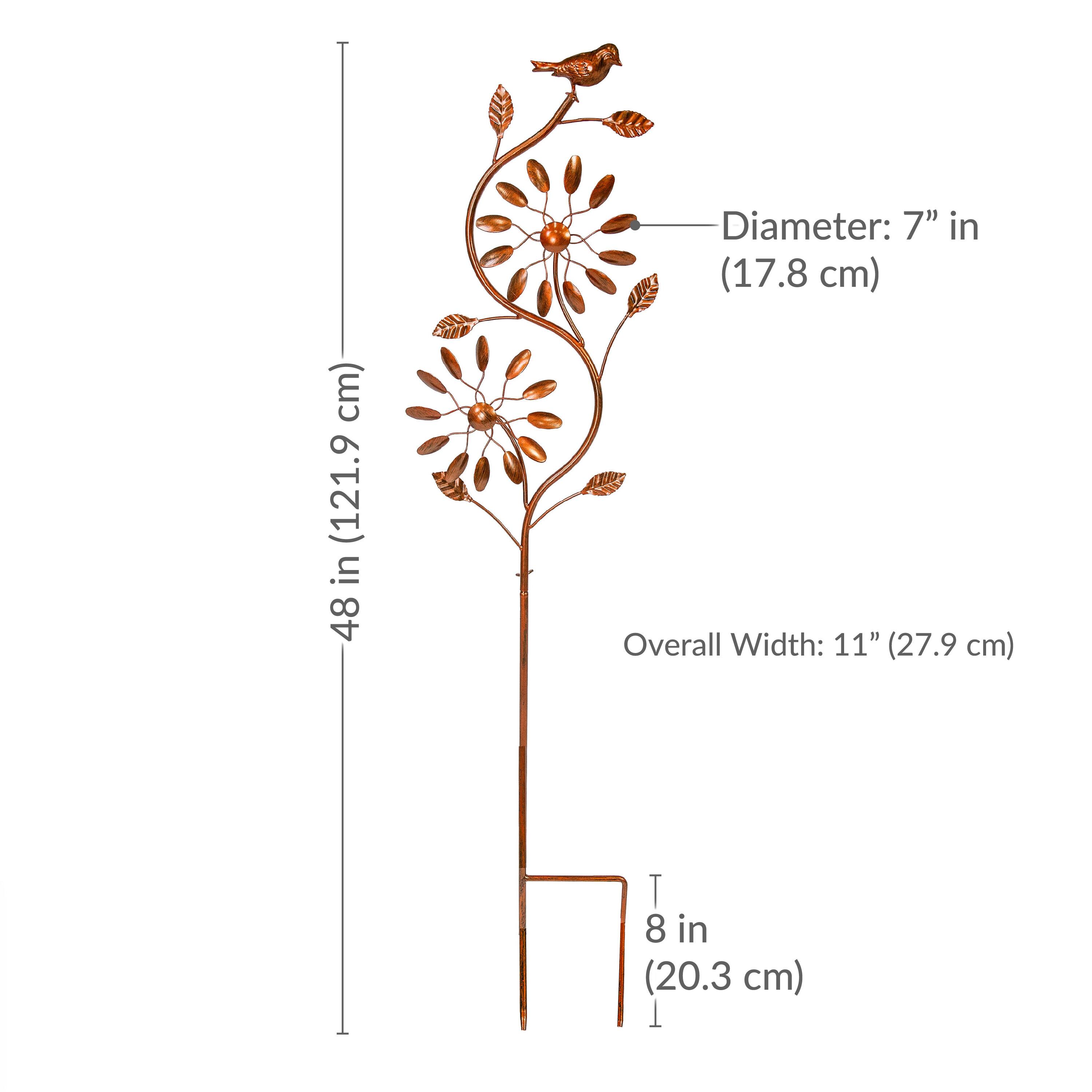 Diameter: 7" (17.8 cm)  
Overall Width: 11" (27.9 cm)  
Height: 48" (121.9 cm)  
Base Width: 8" (20.3 cm)