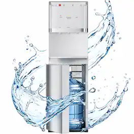Manastin - Water Cooler Dispenser, Bottom Load - Silver