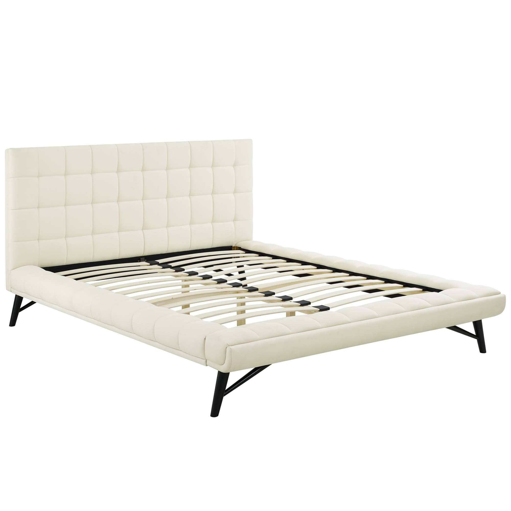Left. Modway - Margo Wood Queen Platform Bed Frame - Brown.