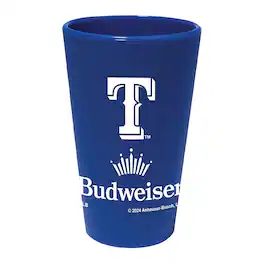 WinCraft - Texas Rangers MLB x Budweiser 16oz. Silicone Pint Glass - Multicolor