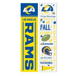 Evergreen Enterprises - Los Angeles Rams 47" Double Sided Fall Leaner Fan Sign - Multicolor