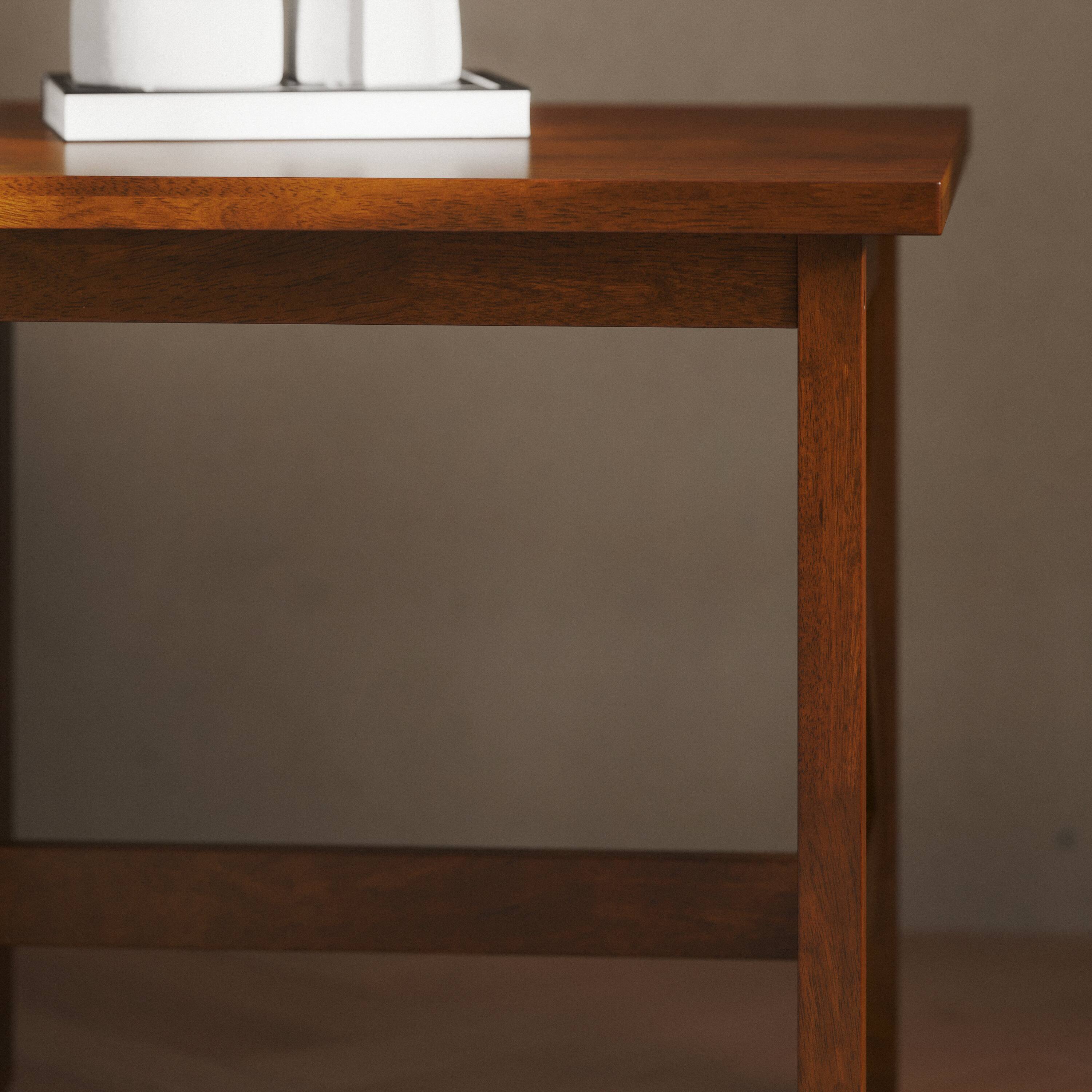 Alt View 4. Flash Furniture - Jasper Farmhouse Style Solid Wood End Table with Traditional X-Frame Design in Walnut - Brown.
