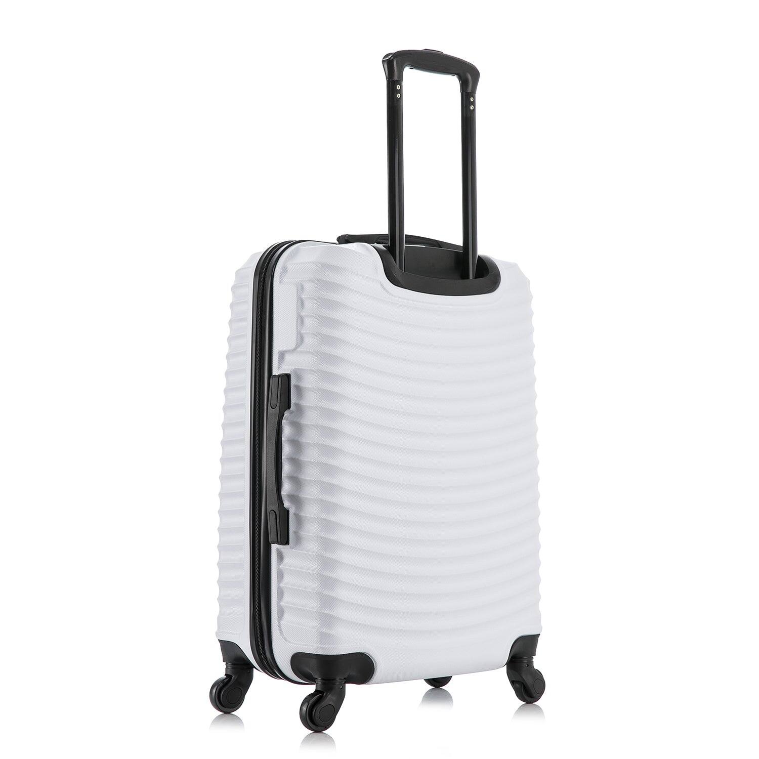 Alt View 1. DUKAP - Adly Lightweight Hardside Spinner Luggage 24" - WHITE.
