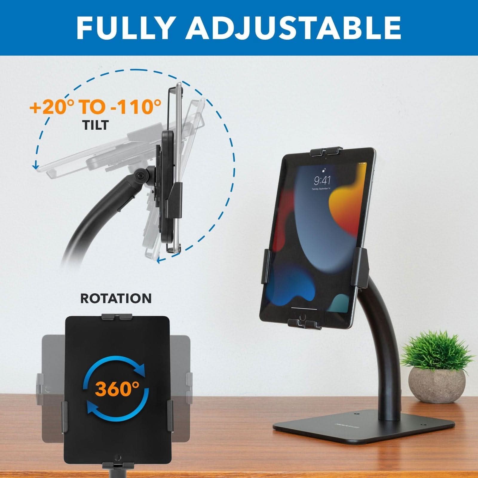 FULLY ADJUSTABLE

+20° TO -110° TILT

ROTATION 360°