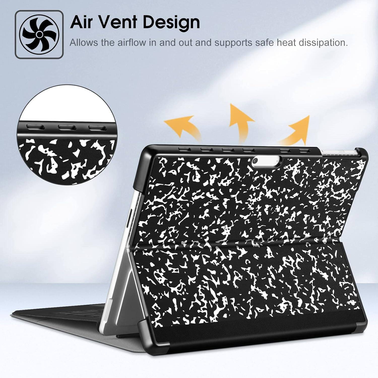 Air Vent Design  
Allows the airflow in and out and supports safe heat dissipation.