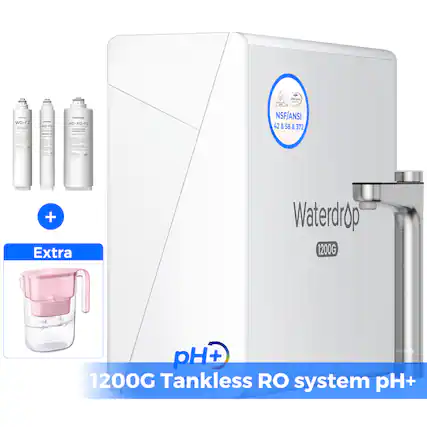WD-2 +2 - WOHEIA - W WD-X12-F3 ! - C - - - - NSF/ANSI 42 & 58 5 372 d + Extra Waterdrop 1200G abrraico pH+ + 1200G Tankless RO system pH+