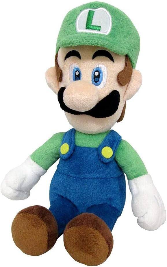 Alt View 3. Little Buddy - Super Mario All Star Collection 10 Inch Plush | Luigi - Green.