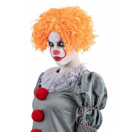 Front. Smiffys - It Chapter 2, Womens Wig Costume Accessory - Orange.