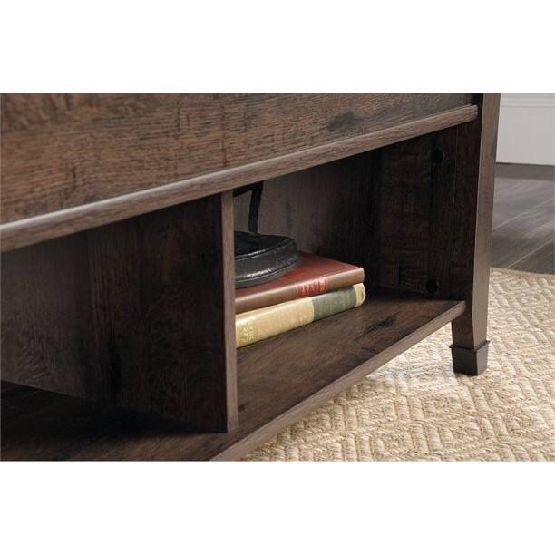 Alt View 1. Hivvago - Dark Brown Lift-Top Multi Purpose Coffee Table - Dark Brown.