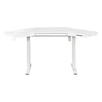 OSP Home Furnishings - Primo Sit-to-Stand Corner Elec Desk - White Finish - Front_Zoom