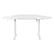 Front Zoom. OSP Home Furnishings - Primo Sit-to-Stand Corner Electric Desk - White Finish.
