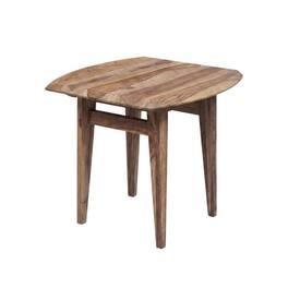 Porter Designs - Fusion Solid Sheesham Wood End Table - Natural