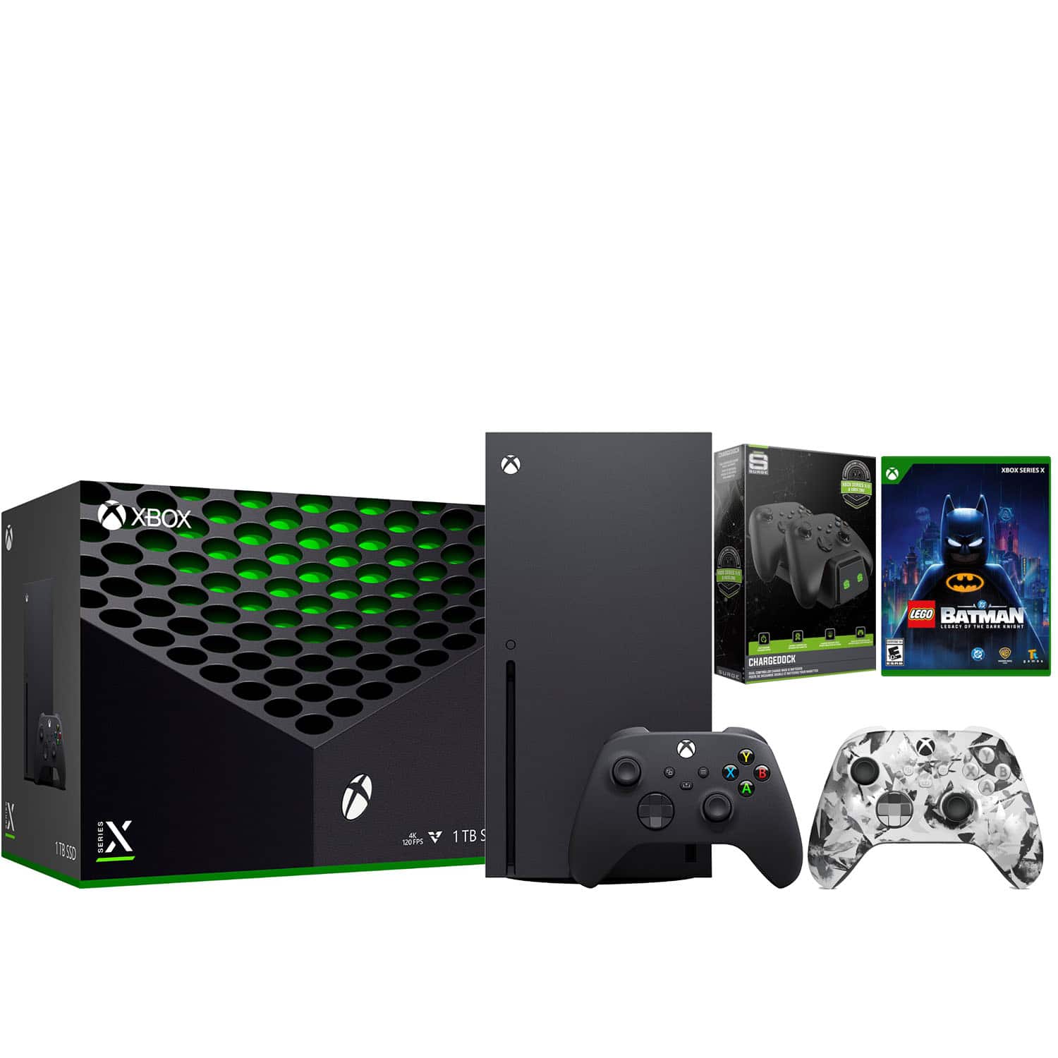 Xbox Series X 1TB Disc Console with Extra Controller and Charge Dock Bundle