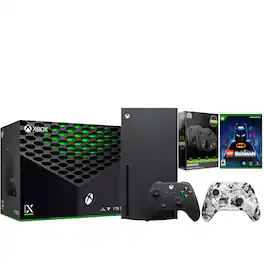 Xbox Series X 1TB Disc Console with Extra Controller and Charge Dock Bundle