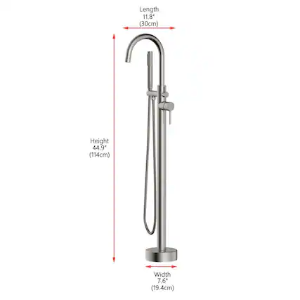 Length 11.8" (30cm)
Height 44.9" (114cm)
Width 7.6" (19.4cm)