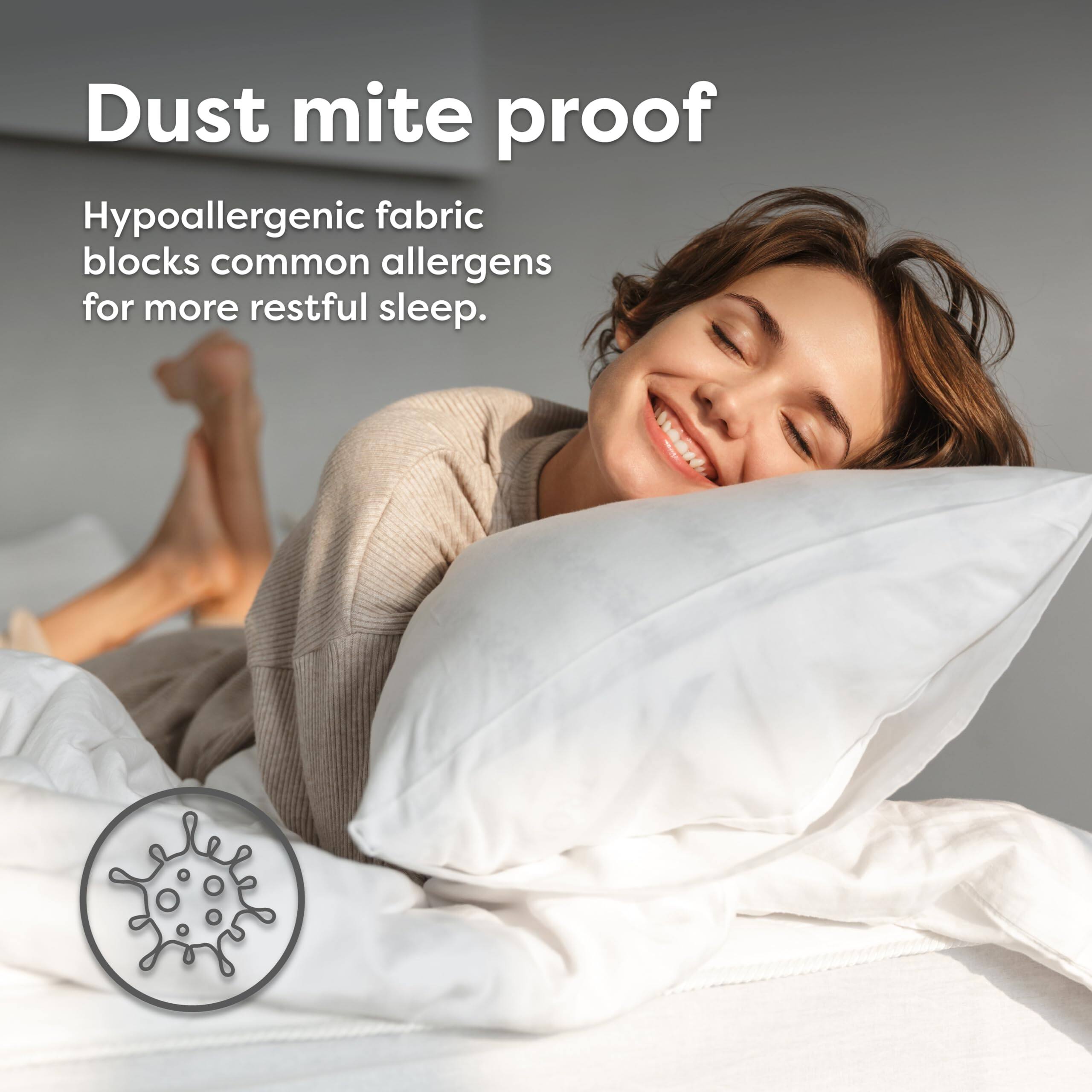 Comfort Essence Box Spring Encasement Zippered Bed Dust Mite Proof ...