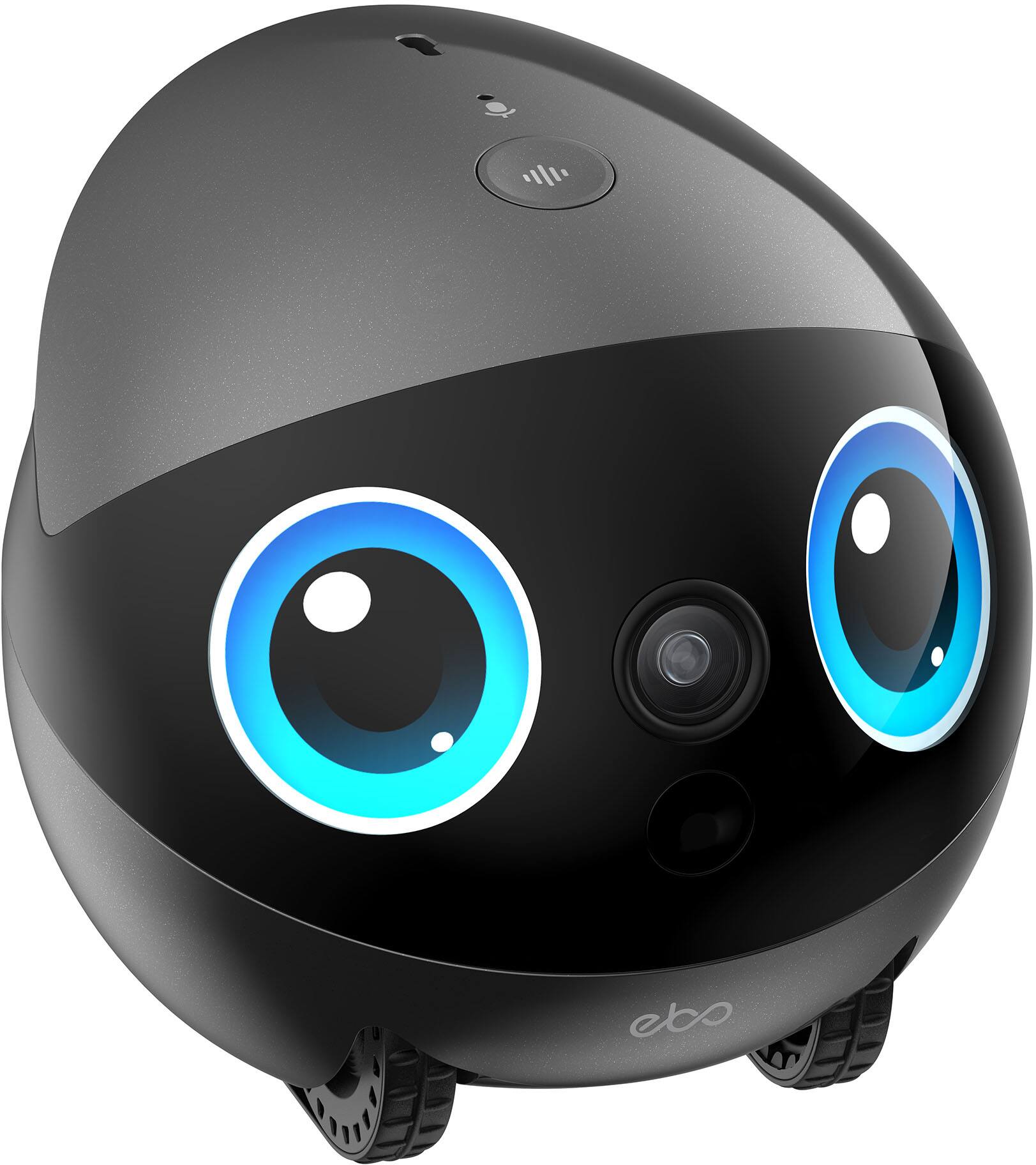 Alt View 19. Enabot - EBO Air 2 Plus FamilyBot with 3K Res, AI Assistant, 2-Way Video, Smart Patrol, 32-GB SD Card, Charging Dock, AC Adapter - Orbit Gray.