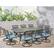 Alt View 18. Hanover - Traditions 11-Piece Dining Set with Ten Swivel Rockers and an Extra-Long Dining Table - Alumicast/Blue.