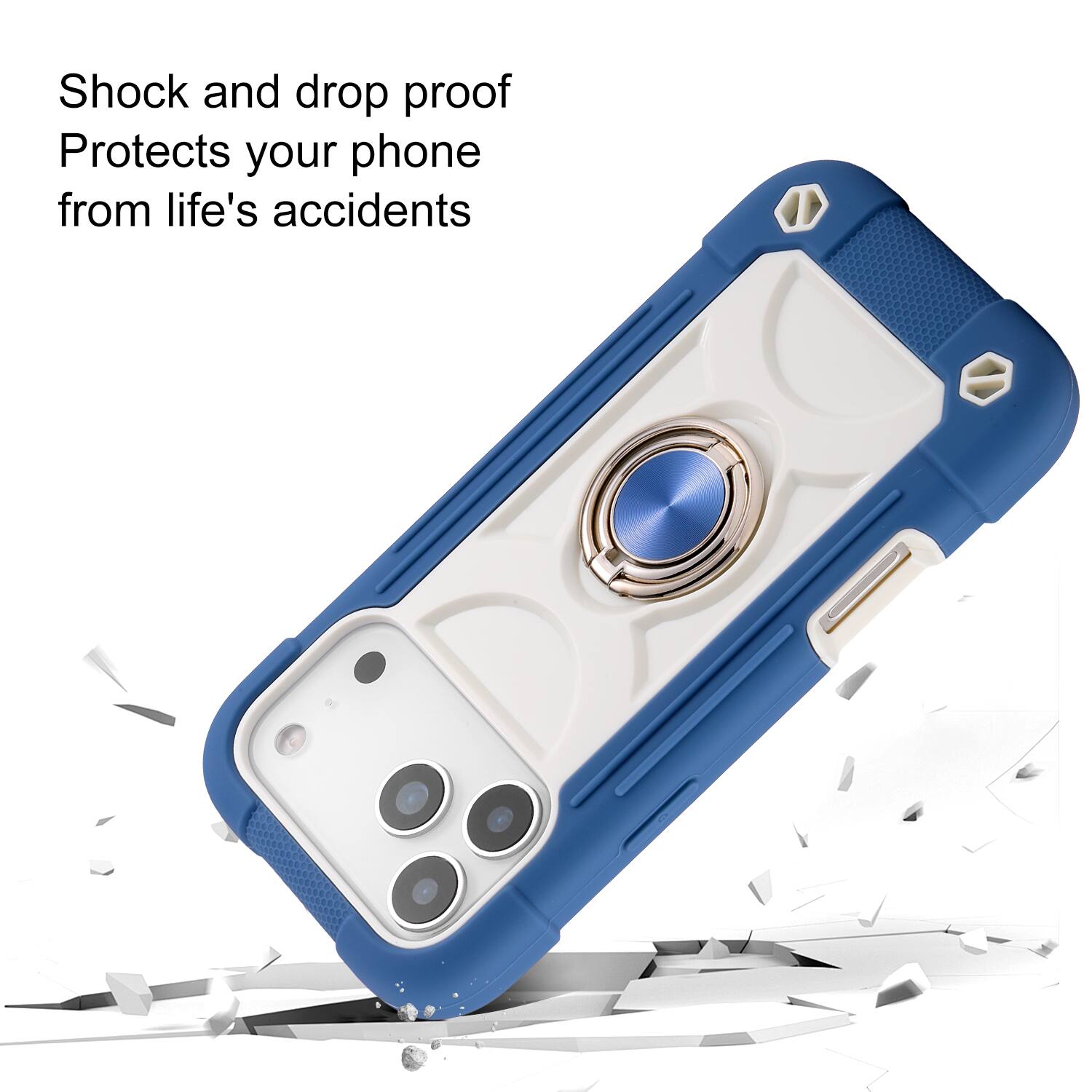 Shock and drop proof  
Protects your phone from life's accidents