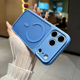 UUCOVER - Magnetic Translucent Matte Case for Apple iPhone 18 Pro Compatible with MagSafe, Raised Edge Protection Shockproof Cover - Skyblue