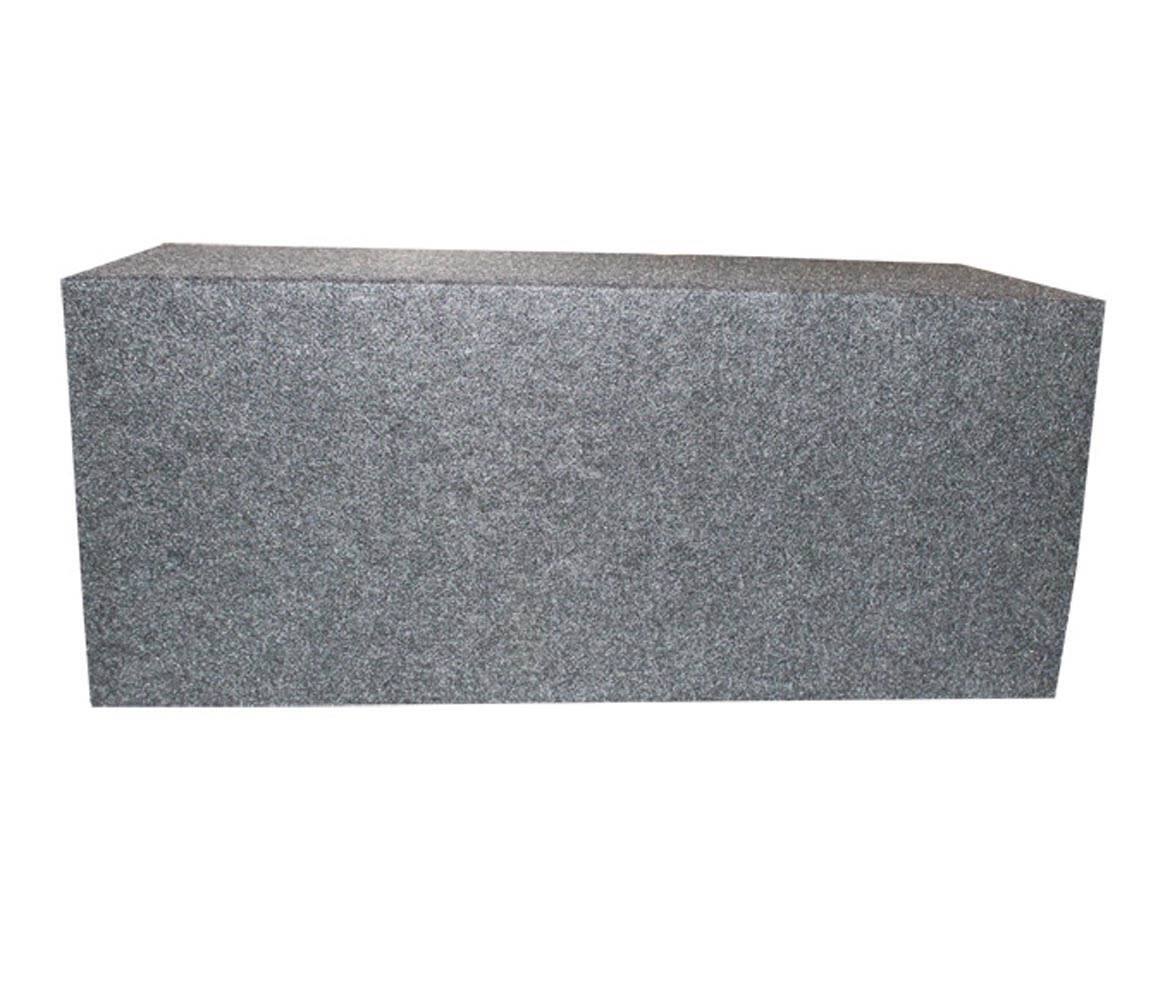 Alt View 2. QPower - QPower QSMBASS12 Dual 12" Inch Sealed Angled Subwoofer Sub Box Speaker Enclosure - Charcoal Gray.