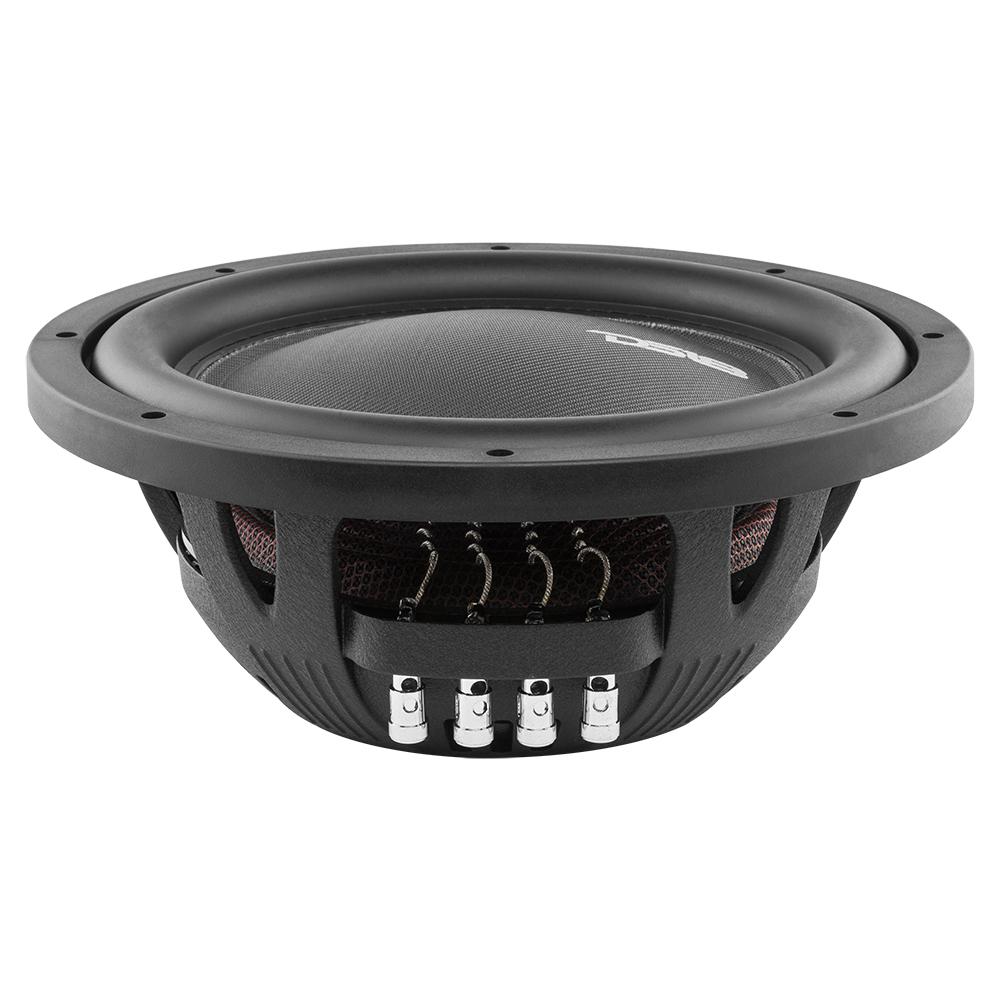 Angle. DS18 Audio - IXS 12" Shallow-Mount Fiber Glass Cone Subwoofer, 800W RMS Dual 4-Ohm.