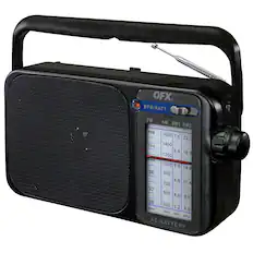 QFX
OPR/BATT
FM AM SW1 SW2
108 1600 7.6 22.0
104 1400 6.8 18.5
100 1200 5.6 14.8
96 1000 4.8 11.4
92 800 4.0 9.5
88 600 3.2 8.9
530 MHz KHz MHz
AC/BATTERY